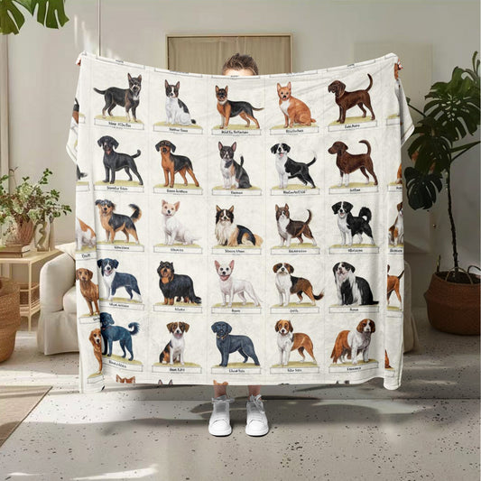 Funny Cat and Dog Printed Flannel Blankets by Your Brand