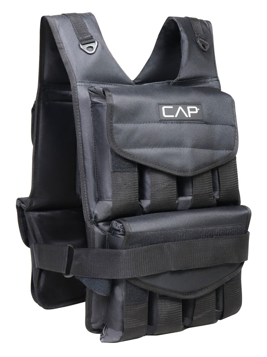 CapHaus Adjustable Weighted Vest for Strength Training and Running