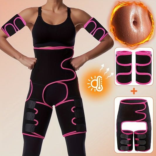 4-in-1 Neoprene Trainer Sweat Belt for Fitness