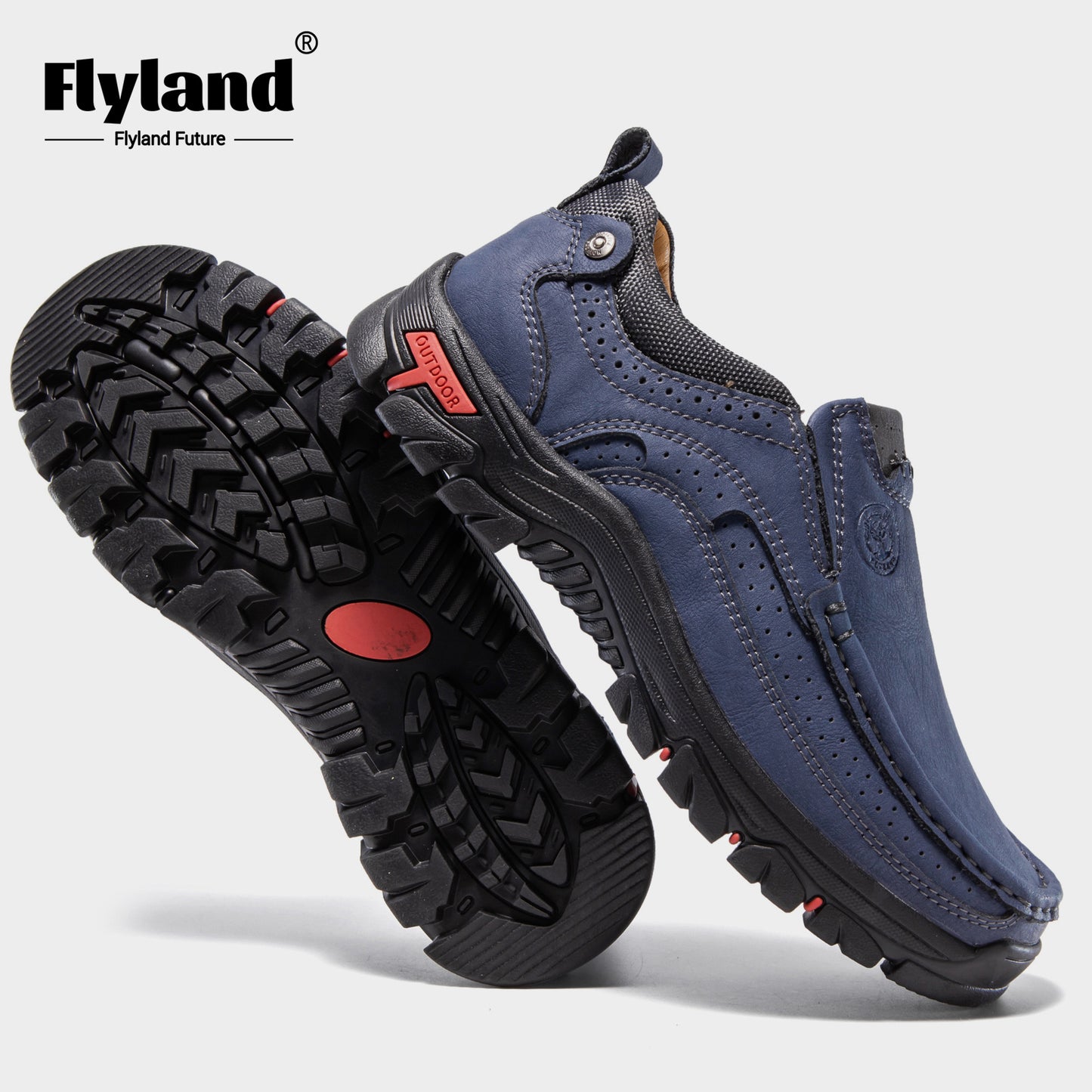 FLYLAND Mens Original Handmade Casual Leather Loafers
